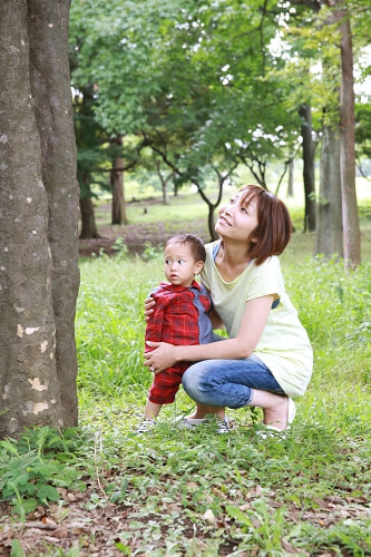 根岸森林公園 家族写真