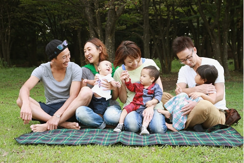 根岸森林公園 家族写真