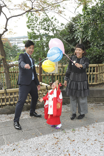 師岡熊野神社 七五三撮影３