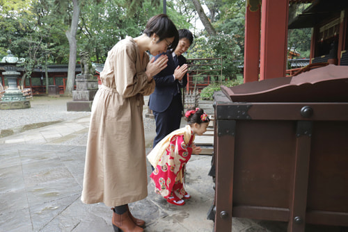 七五三写真 撮影場所 根津神社