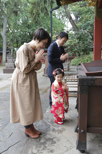 七五三写真 撮影場所 根津神社