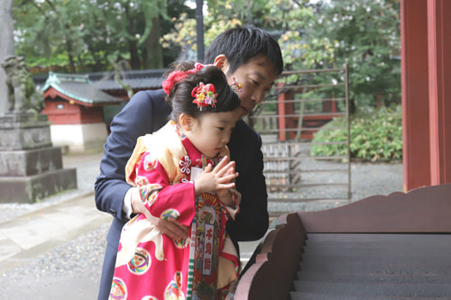 七五三写真 撮影場所 根津神社