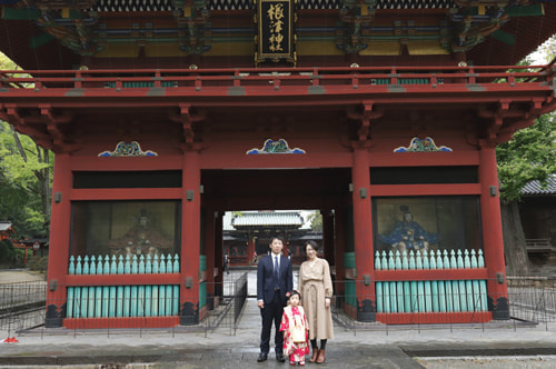 七五三写真 撮影場所 根津神社