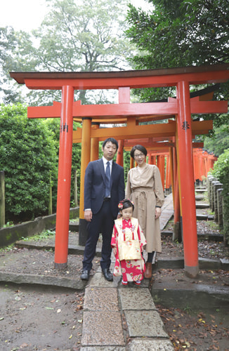 七五三写真 撮影場所 根津神社