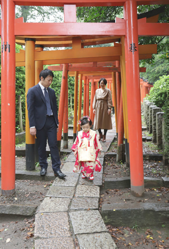 七五三写真 撮影場所 根津神社