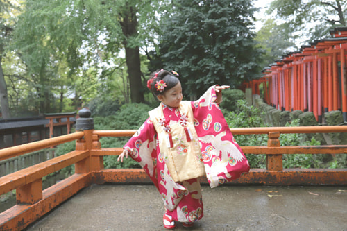 七五三写真 撮影場所 根津神社