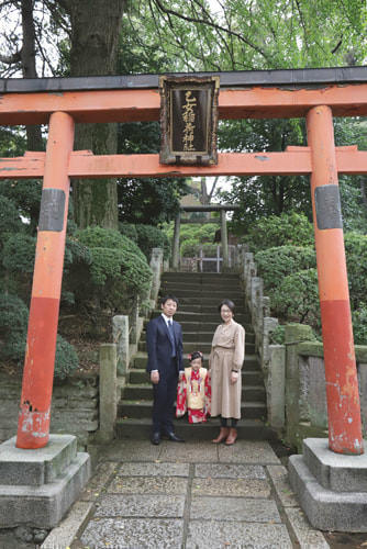 七五三写真 撮影場所 根津神社