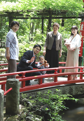 お宮参り写真 撮影場所 世田谷八幡宮