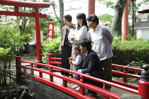 お宮参り写真 撮影場所 世田谷八幡宮