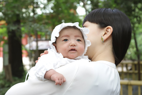 お宮参り写真 撮影場所 世田谷八幡宮