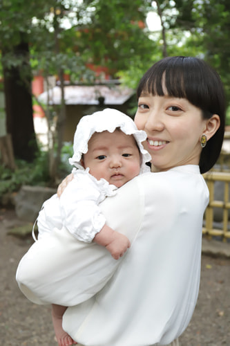 お宮参り写真 撮影場所 世田谷八幡宮