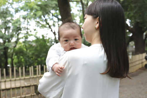 お宮参り写真 撮影場所 世田谷八幡宮