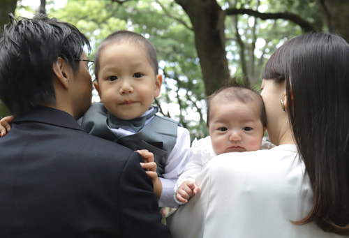 お宮参り写真 撮影場所 世田谷八幡宮