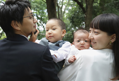 お宮参り写真 撮影場所 世田谷八幡宮