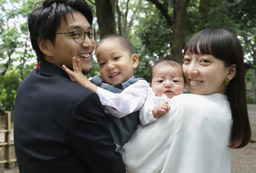 お宮参り写真 撮影場所 世田谷八幡宮