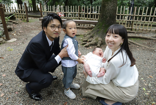 お宮参り写真 撮影場所 世田谷八幡宮