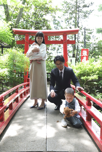 お宮参り写真 撮影場所 世田谷八幡宮