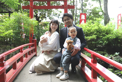 お宮参り写真 撮影場所 世田谷八幡宮