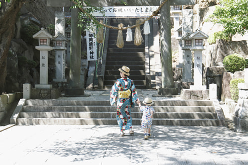 夏参り写真 撮影場所 師岡熊野神社