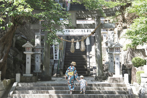 夏参り写真 撮影場所 師岡熊野神社