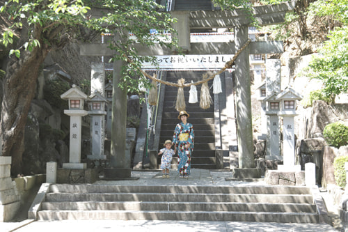 夏参り写真 撮影場所 師岡熊野神社