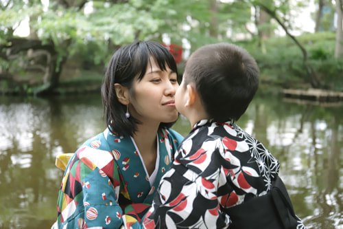 七五三写真 撮影場所 ホテル ニューオオタニ・日本庭園