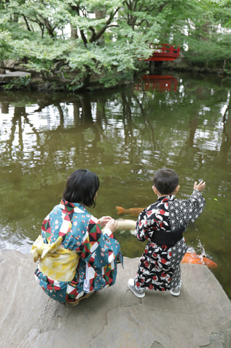 七五三写真 撮影場所 ホテル ニューオオタニ・日本庭園