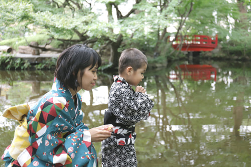 七五三写真 撮影場所 ホテル ニューオオタニ・日本庭園