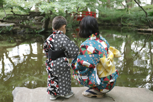 七五三写真 撮影場所 ホテル ニューオオタニ・日本庭園