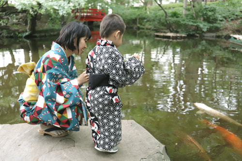 七五三写真 撮影場所 ホテル ニューオオタニ・日本庭園