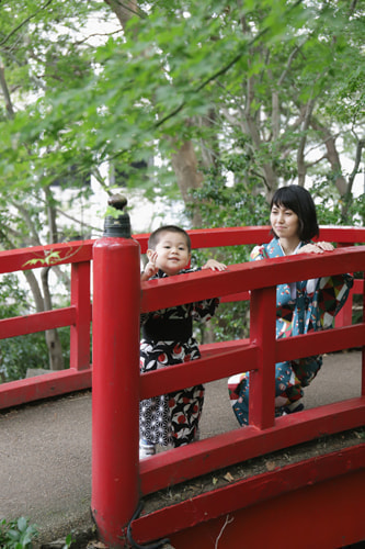 七五三写真 撮影場所 ホテル ニューオオタニ・日本庭園