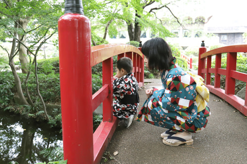 七五三写真 撮影場所 ホテル ニューオオタニ・日本庭園