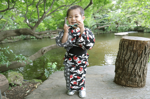 七五三写真 撮影場所 ホテル ニューオオタニ・日本庭園