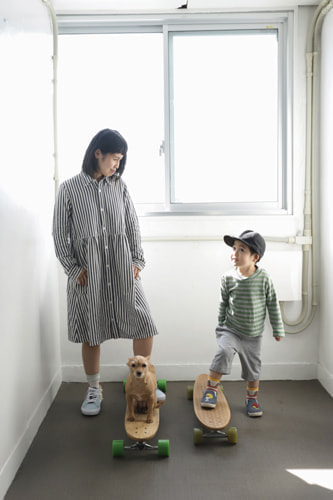 無垢材を使用したスケートボード