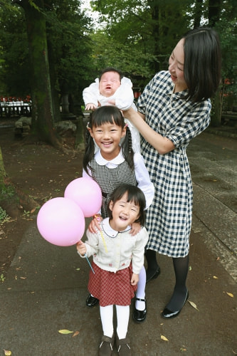 お宮参り写真 撮影場所 水天宮 日枝神社 楽しい写真