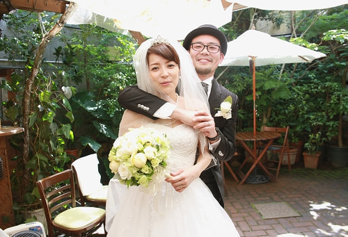 ブライダル写真 撮影場所 レストラン ガーデン３