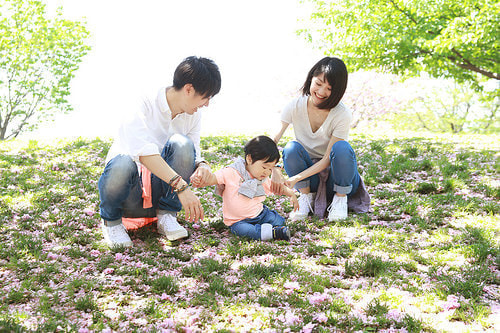 ファミリーフォト 撮影場所 代官山、西郷山公園５