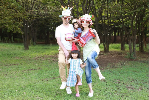 根岸森林公園 家族写真