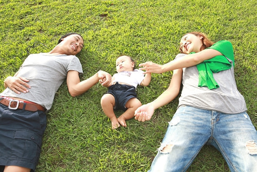根岸森林公園 家族写真