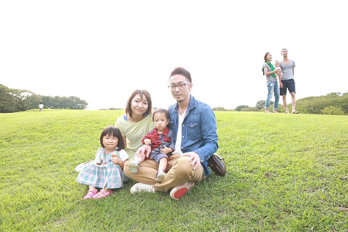 根岸森林公園 家族写真