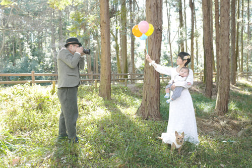 ブライダル(エンゲージメントフォト)写真 撮影場所 大和市(森) カメラマン２