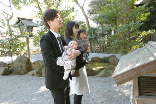 お宮参り写真 撮影場所 横浜 伊勢山皇大神宮 参拝