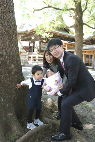 お宮参り写真 撮影場所 大宮八幡宮２２