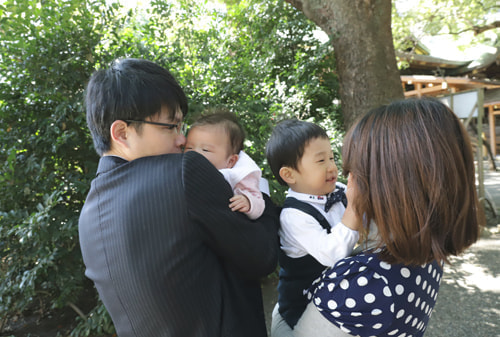 お宮参り写真 撮影場所 大宮八幡宮２８
