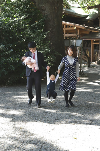 お宮参り写真 撮影場所 大宮八幡宮３５