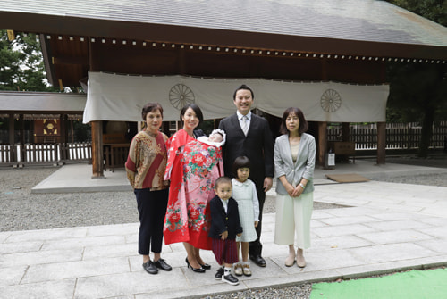 お宮参り写真 撮影場所 阿佐ヶ谷神明宮４