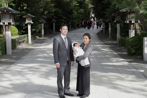 お宮参り写真 撮影場所 寒川神社２