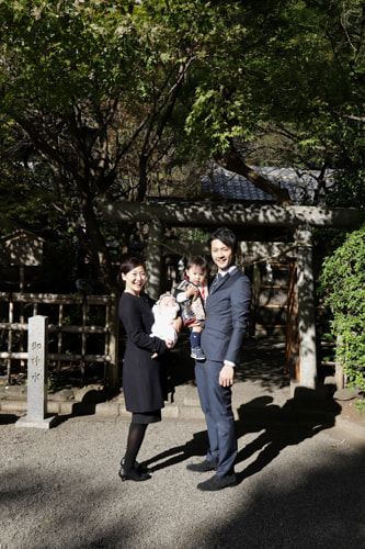 お宮参り写真 撮影場所 大宮八幡宮２