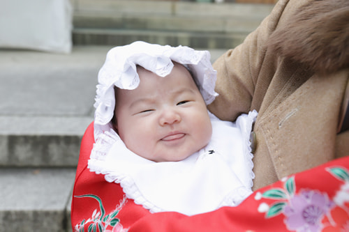 お宮参り写真 撮影場所 大宮八幡宮８