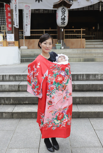 お宮参り写真 撮影場所 大宮八幡宮１２